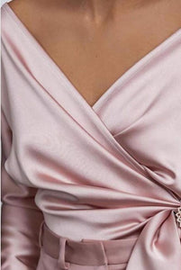 Satin Wrap Crop