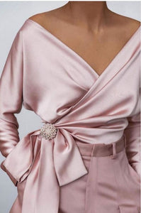 Satin Wrap Crop