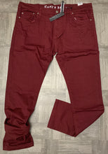 Load image into Gallery viewer, Tai Closet&#39;s Burgundy Jeans flat lay pictured inhouse-Hawks Bay
