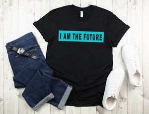 I AM THE FUTURE-Black/Teal